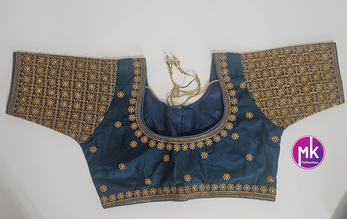 Readymade Saree Blouse - Silk base Embroidery Blouses for Saree/Lehenga - Size 38" and 40" - MK Fashionkart