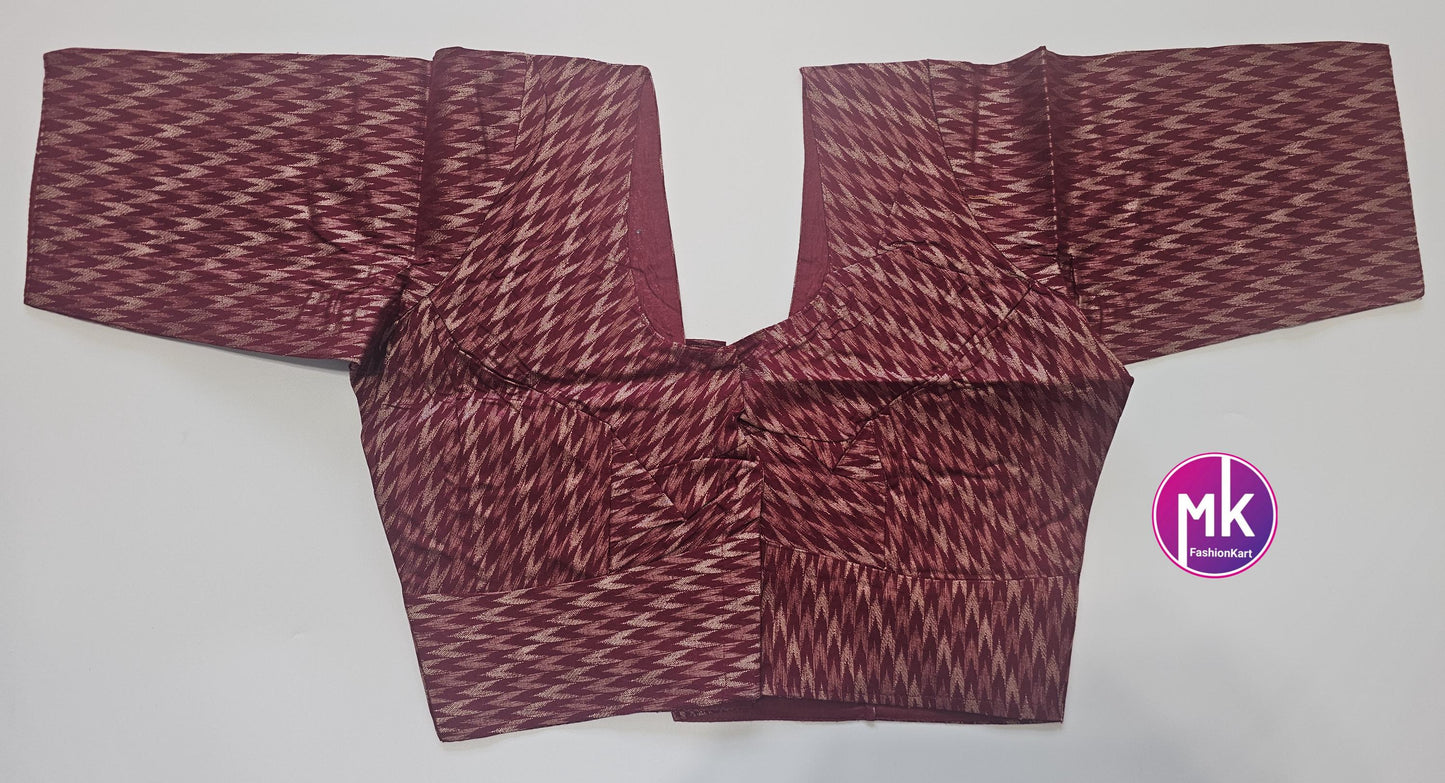 Readymade Saree Blouse/Lehenga Blouse - Vibrant colors Queen Soft Cotton Blouse with cotton lining - Size 42" - MK Fashionkart