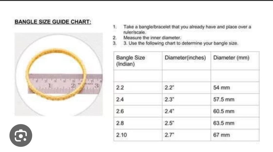 Matte gold finish Kemp and AD stones Bangles - Set of 2 bangles - Size 2.4, 2.6 and 2.8 - Fashion Jewelry - MK Fashionkart