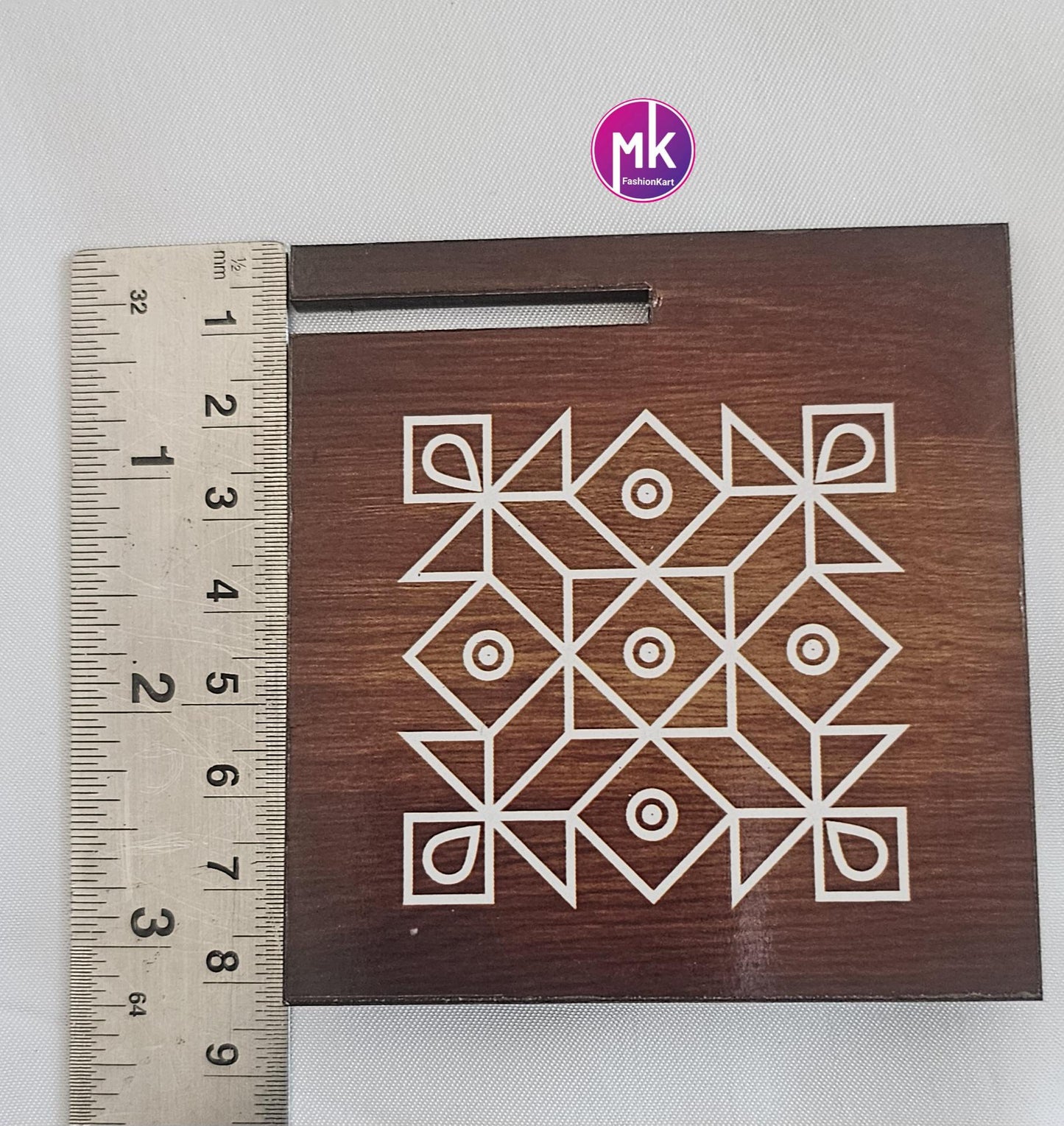 Handmade peacock Kolam Diya stand - House warming Gift, Pooja Decor, Pooja return gift - MK Fashionkart