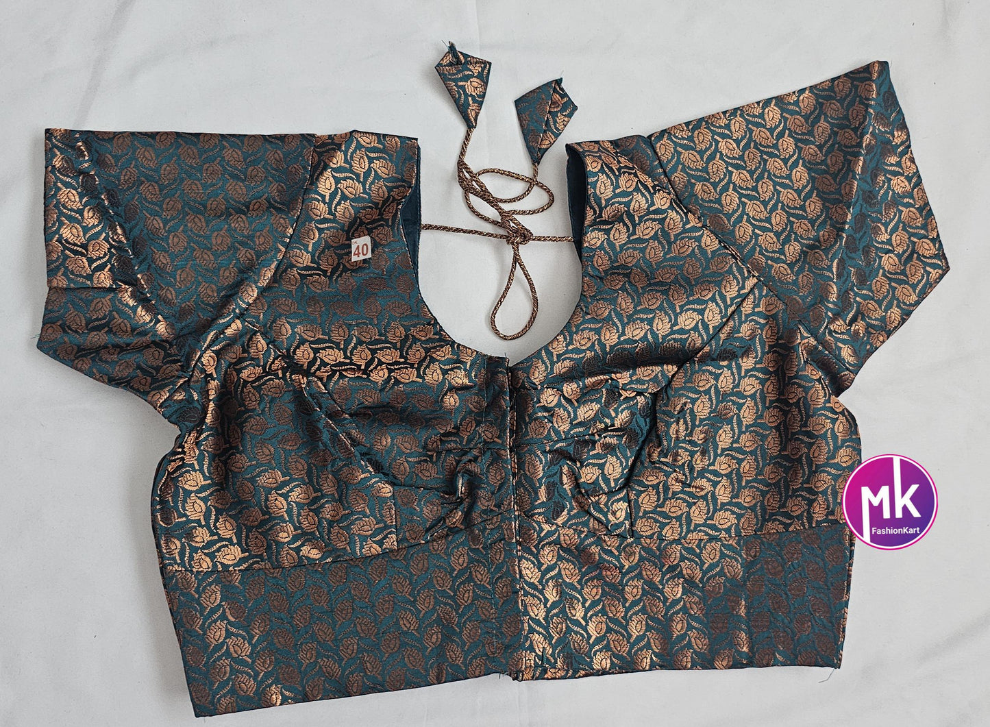 Readymade Saree Blouse - Vibrant colors blouse with lining for Sarees/Lehenga - Silk Cotton blouse - Size 40" -MK Fashionkart