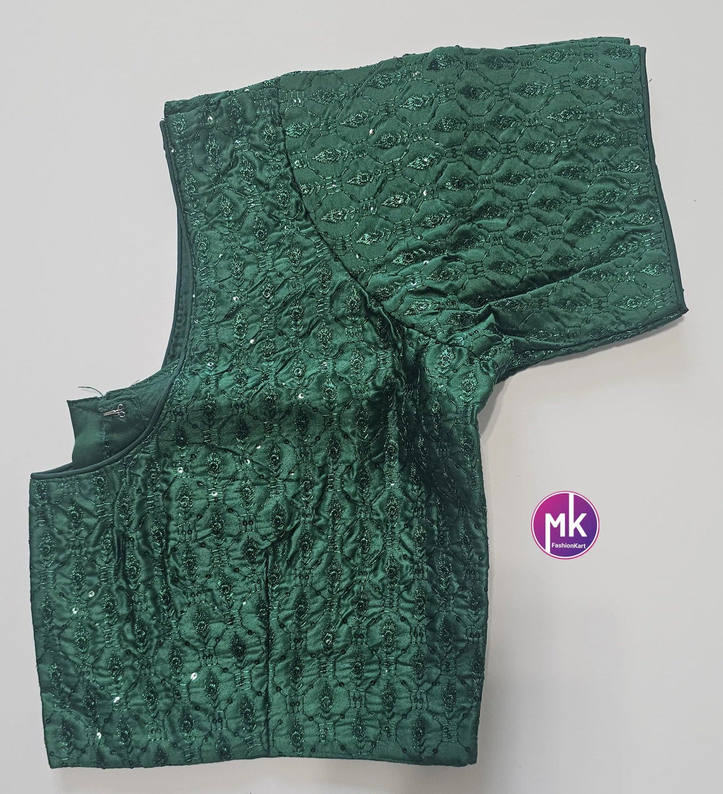 Readymade Saree Blouse - Vibrant Color Sequence, Embroidery work Blouse - Saree/Lehenga blouse - Size 36", 38" and 40" - MK Fashionkart
