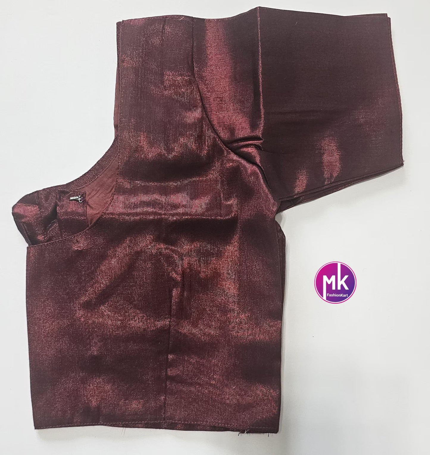 Readymade Saree Blouse/Lehenga Blouse (BATCH 1) - Vibrant colors Tissue Silk base blouse with lining - Size 36" -MK Fashionkart