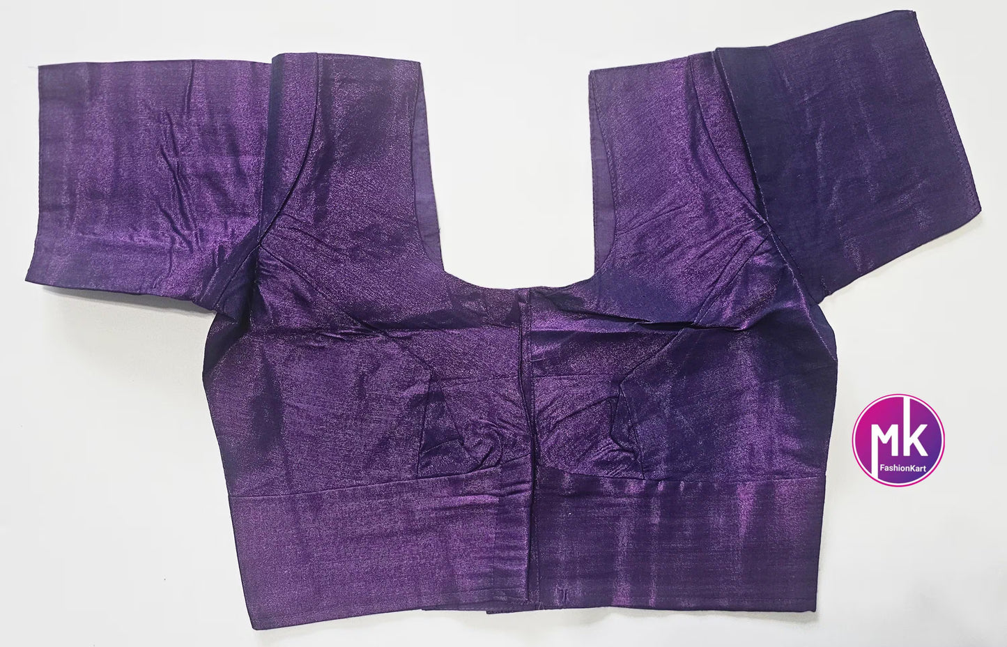Readymade Saree Blouse/Lehenga Blouse (BATCH 1) - Vibrant colors Tissue Silk base blouse with lining - Size 36" -MK Fashionkart