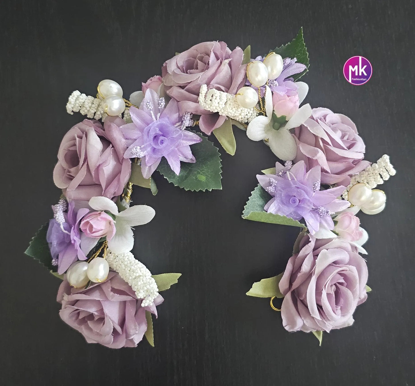 Beautiful Artificial flower veni/Juda - Artificial garland for hair - Hair Accessories for Girls/women - MK Fashionkart