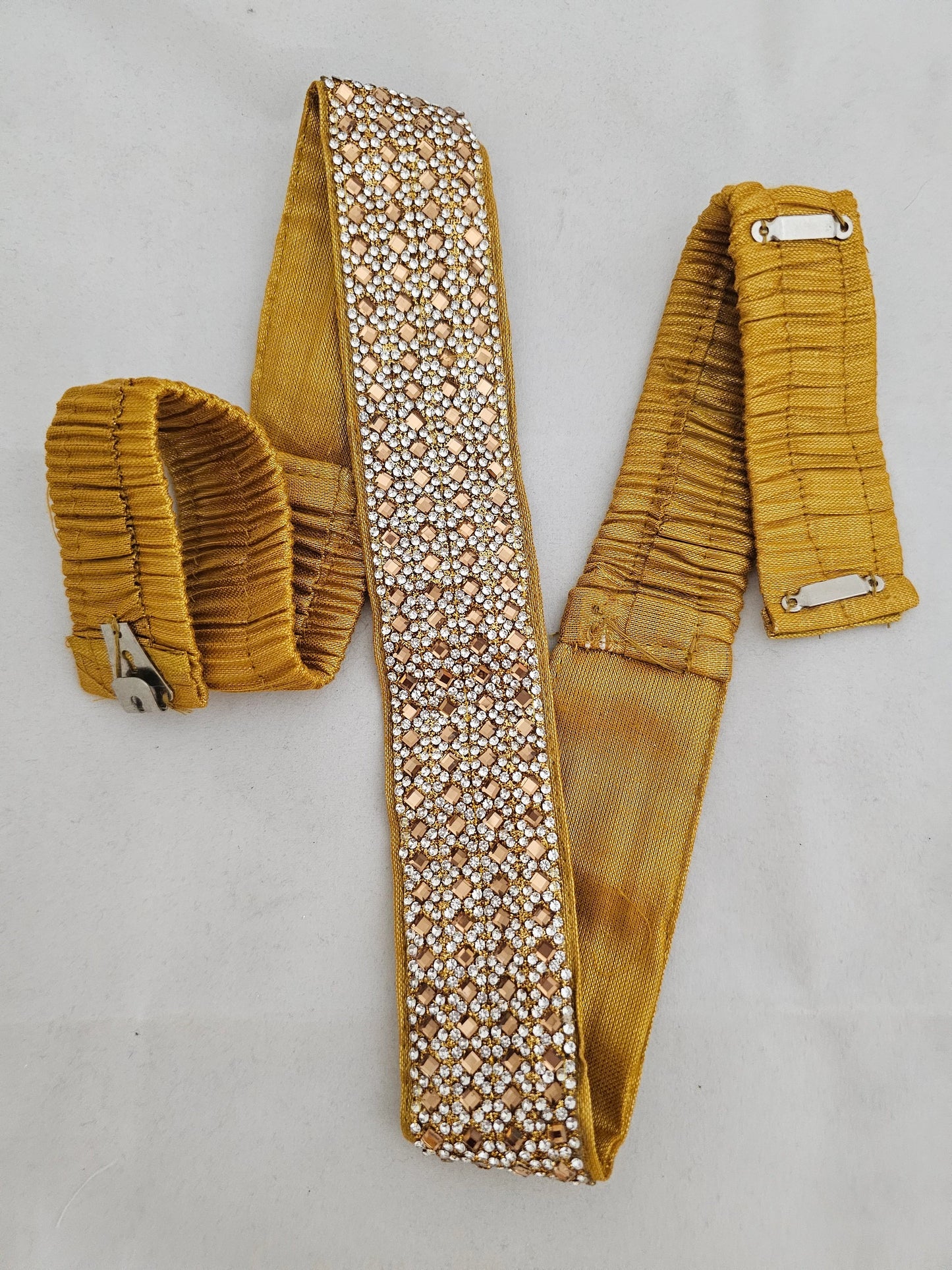 Designer Hip Belt with Elastic adjustable hooks - Saree Belt - Matching for Saree Lehenga - waist belt Saree Lehenga Fashion Jewelry