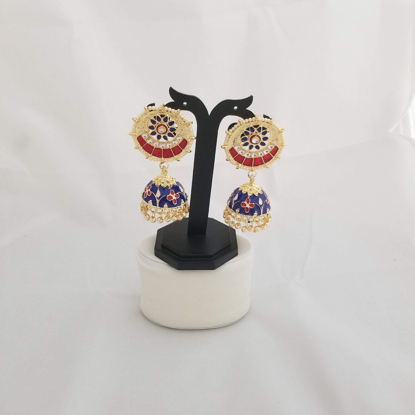 Meenakari big Jhumki Earrings Jhumki Jhumka for Women and Girls - MK Fashionkart - Indian Fashion Jewelry