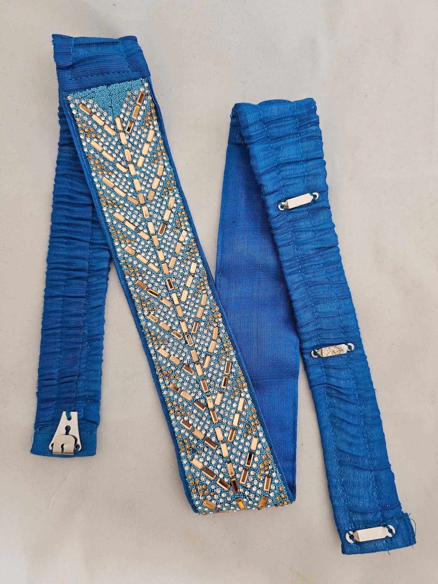 Designer Hip Belt with Elastic adjustable hooks - Saree Belt - Matching for Saree Lehenga - waist belt Saree Lehenga Fashion Jewelry