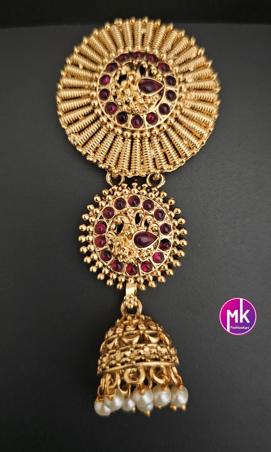 Premium Quality Kemp Stone Multi-color Hair Clip/Hair Accessories/Juda pin/Veni pin/Bridal Hair Decoration -  MK Fashionkart
