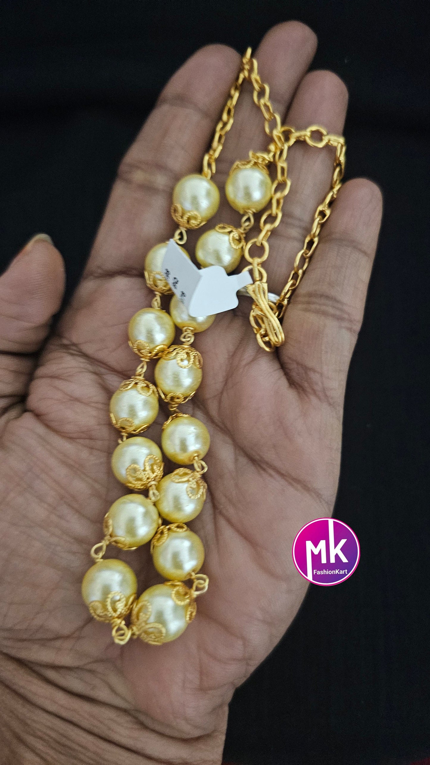 Pearl chain - MK Fashionkart - Adult cum Teen cum Kids Necklace - Indian Jewelry