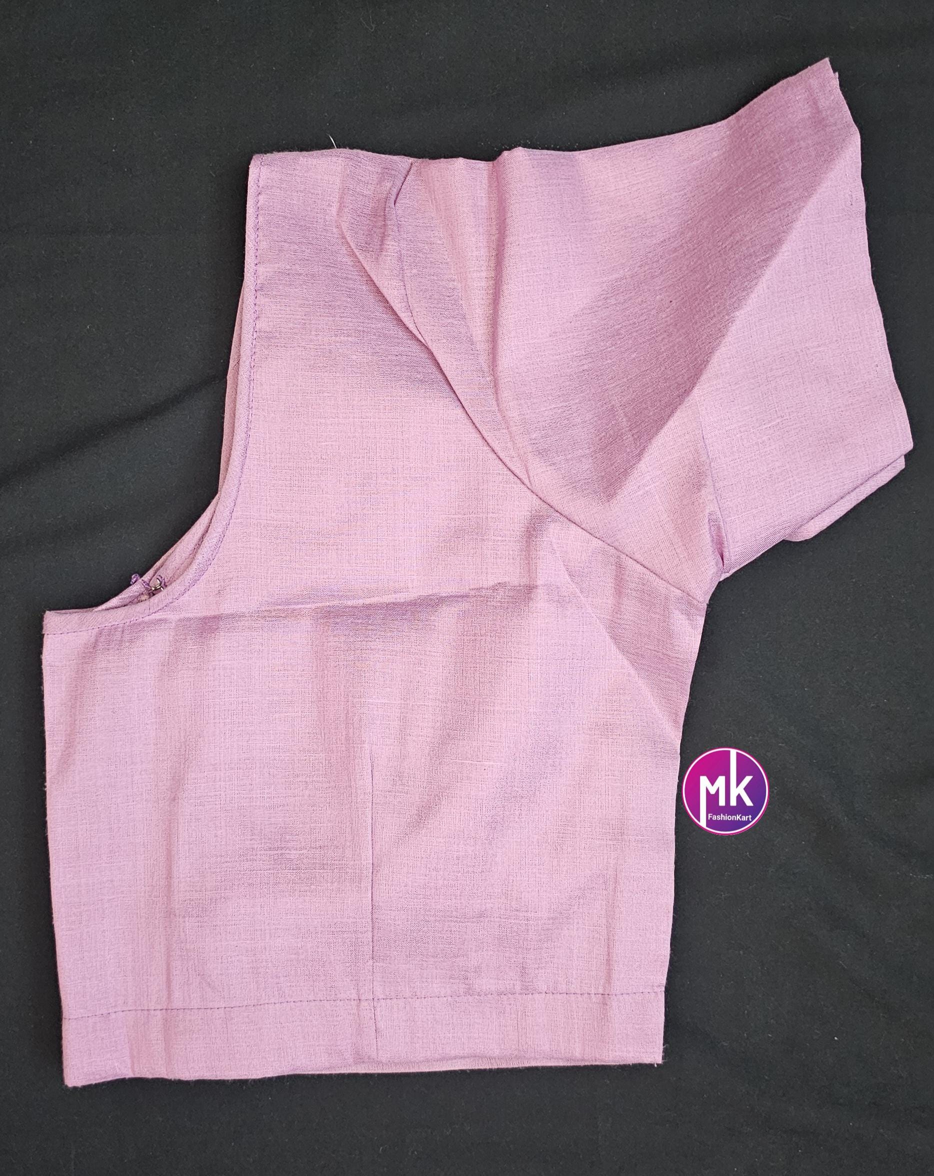 Silk base plain Blouses - Pink, Golden, Silver, Copper, Dark Golden Colors - Size 38 and 40 (self alter Upto 2")