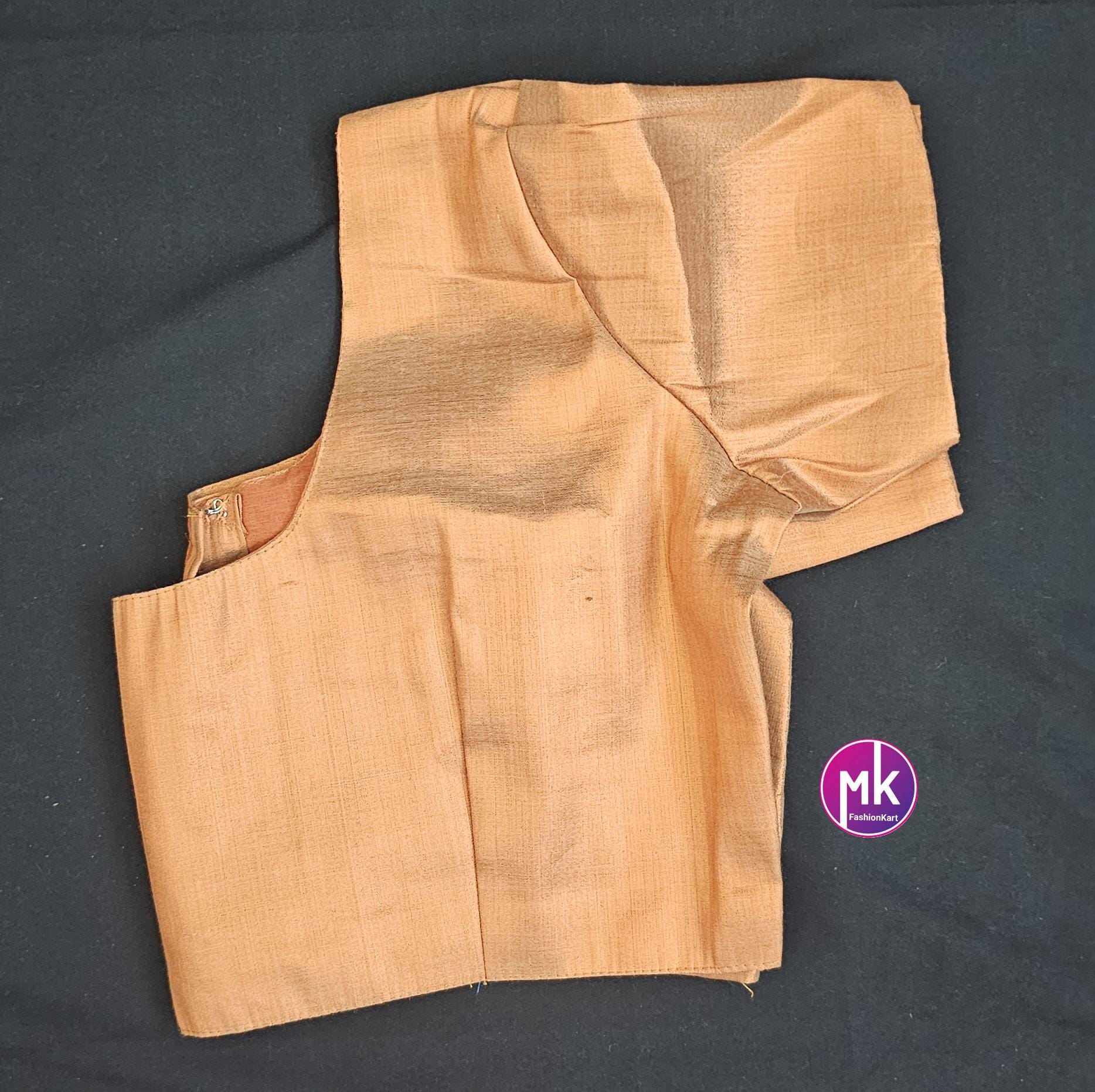 Silk base plain Blouses - Pink, Golden, Silver, Copper, Dark Golden Colors - Size 38 and 40 (self alter Upto 2")