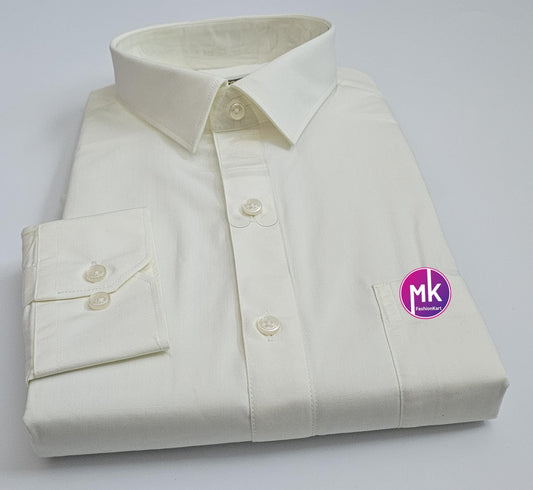 Traditional Wedding Men's Cotton silk Shirt (with Pocket) - Wedding Shirt - Full sleeve shirt - Shirt 40/42 Size - MK Fashionkart