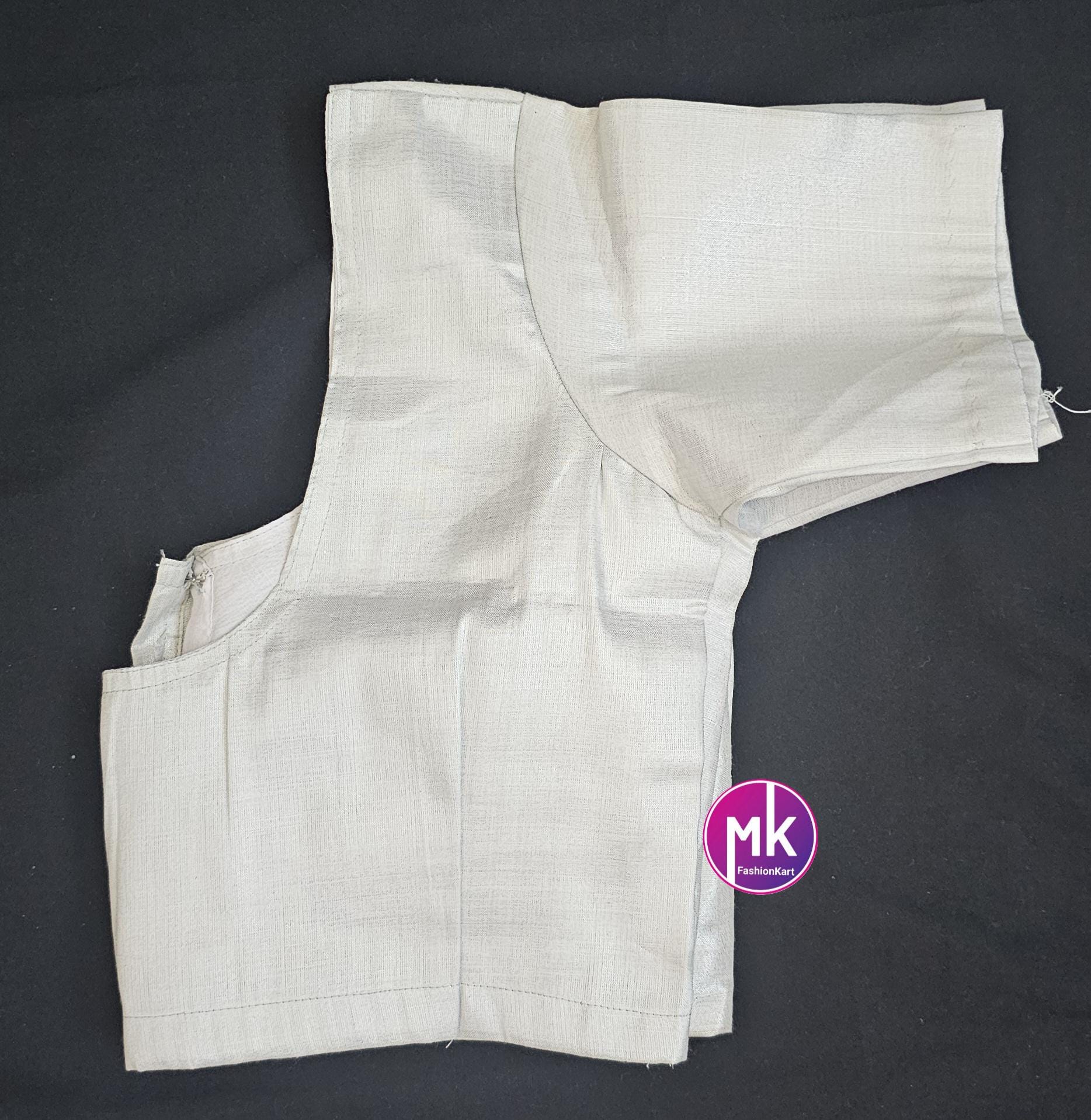 Silk base plain Blouses - Pink, Golden, Silver, Copper, Dark Golden Colors - Size 38 and 40 (self alter Upto 2")