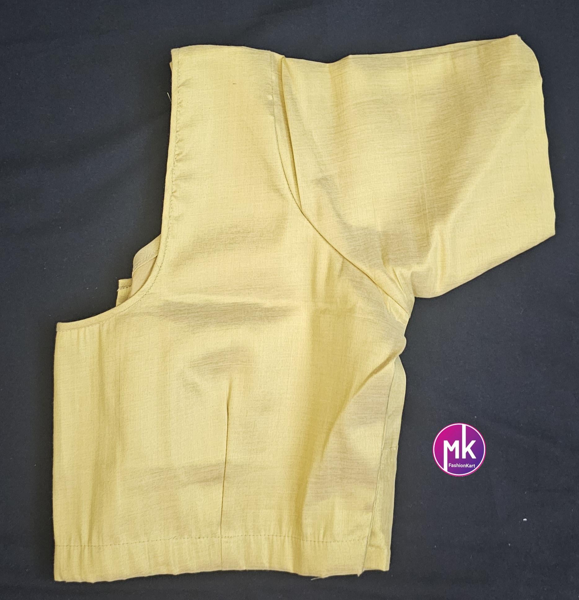 Silk base plain Blouses - Pink, Golden, Silver, Copper, Dark Golden Colors - Size 38 and 40 (self alter Upto 2")