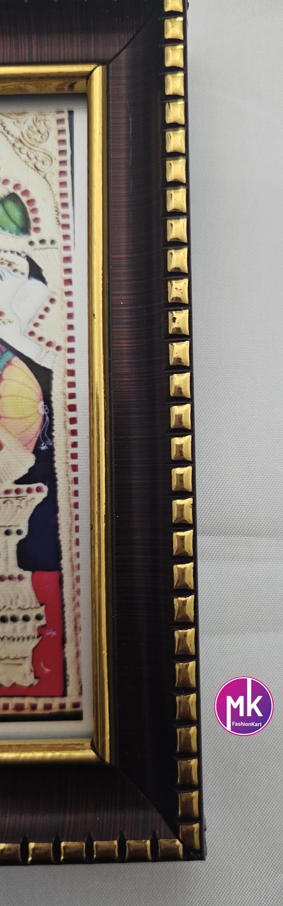 Goddess Gaja Lakshmi Tanjore style painting photo with Frame House warming Gift, Pooja return gift, Wedding Return gift - MK Fashionkart