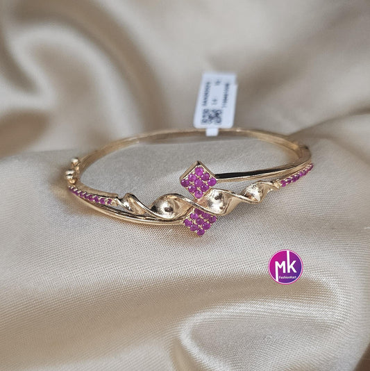 Premium Quality Gold finish Ruby stone Trendy Bracelet - Fashion Jewelry - MK Fashionkart