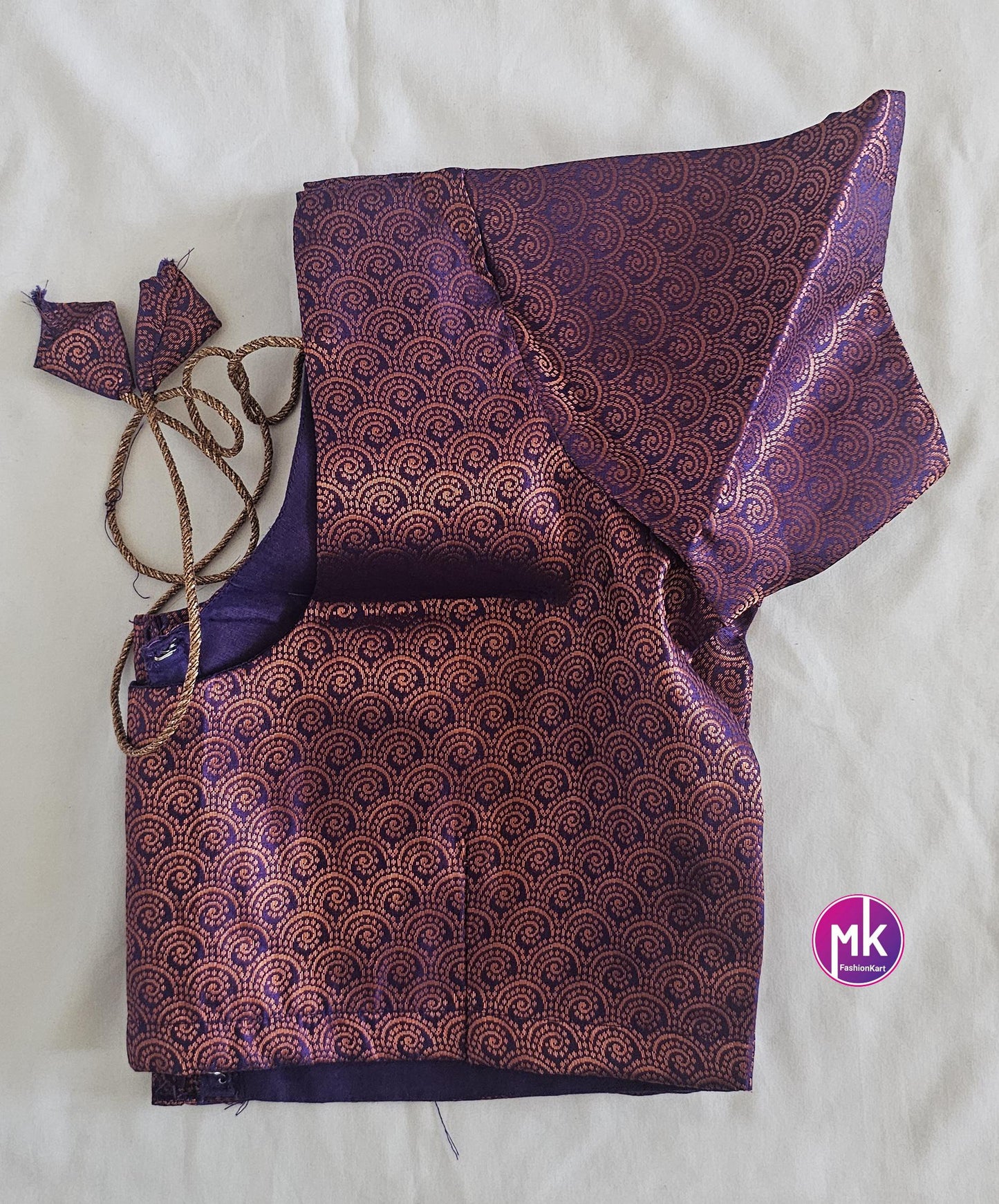 Readymade Saree Blouse - Vibrant colors blouse with lining for Sarees/Lehenga - Silk Cotton blouse - Size 38" -MK Fashionkart