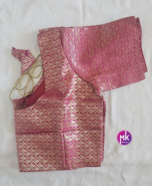 Readymade Saree Blouse - Vibrant colors blouse with lining for Sarees/Lehenga - Silk Cotton blouse - Size 42" -MK Fashionkart