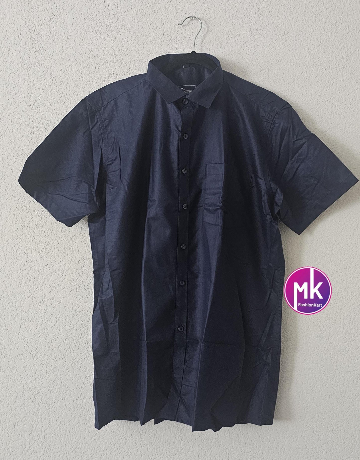 Men's Silk Cotton Shirt - Half Hand - Size 44 - XXL Size - Wedding/Partywear Shirt - MK Fashionkart - Indian Dresses
