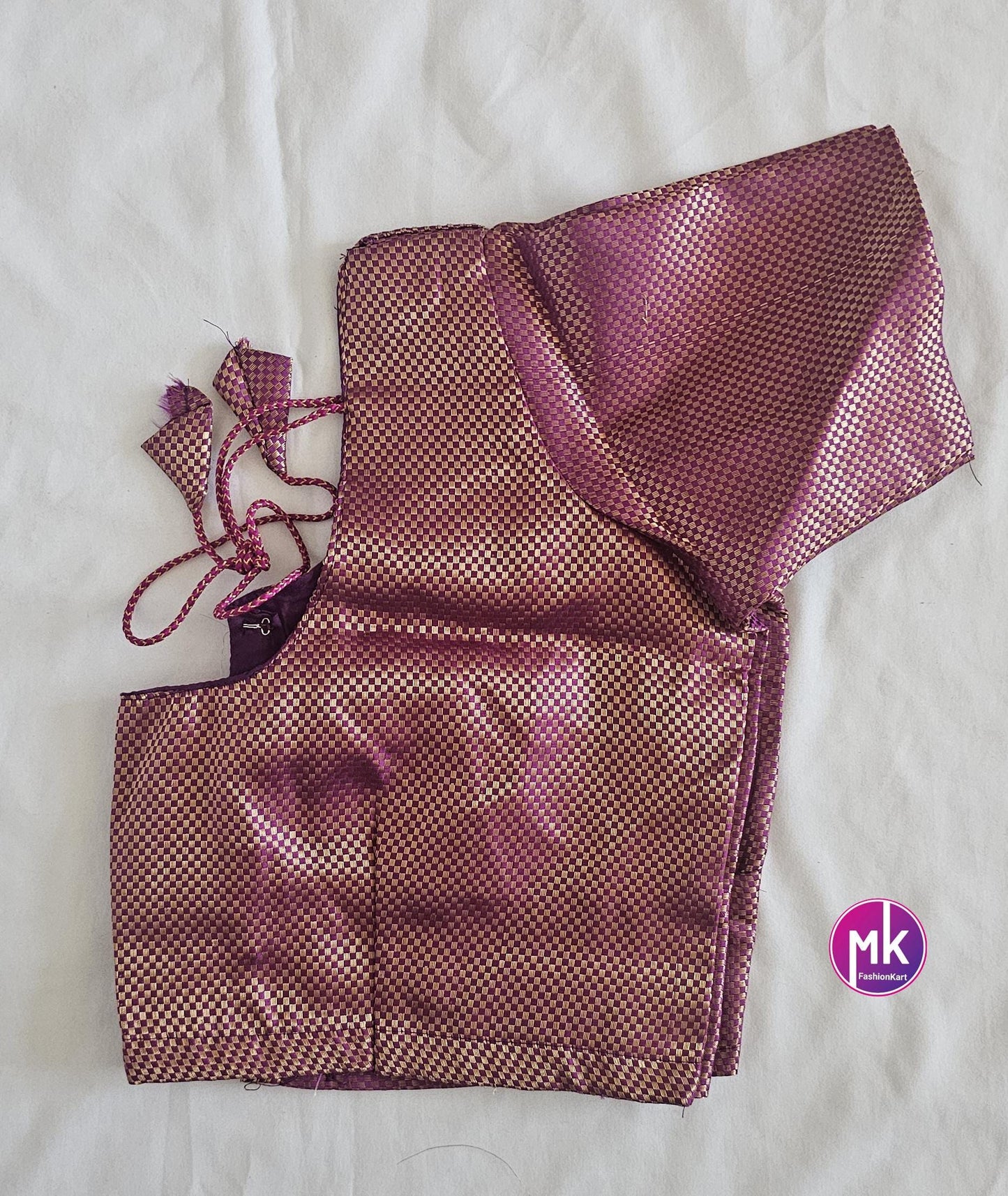 Readymade Saree Blouse - Vibrant colors blouse with lining for Sarees/Lehenga - Silk Cotton blouse - Size 38" -MK Fashionkart
