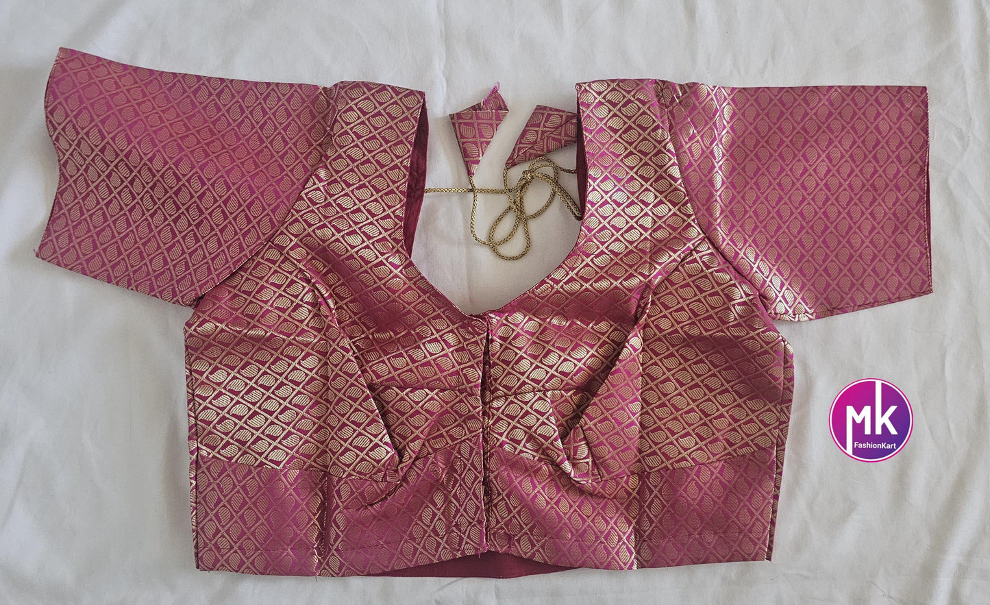 Readymade Saree Blouse - Vibrant colors blouse with lining for Sarees/Lehenga - Silk Cotton blouse - Size 42" -MK Fashionkart