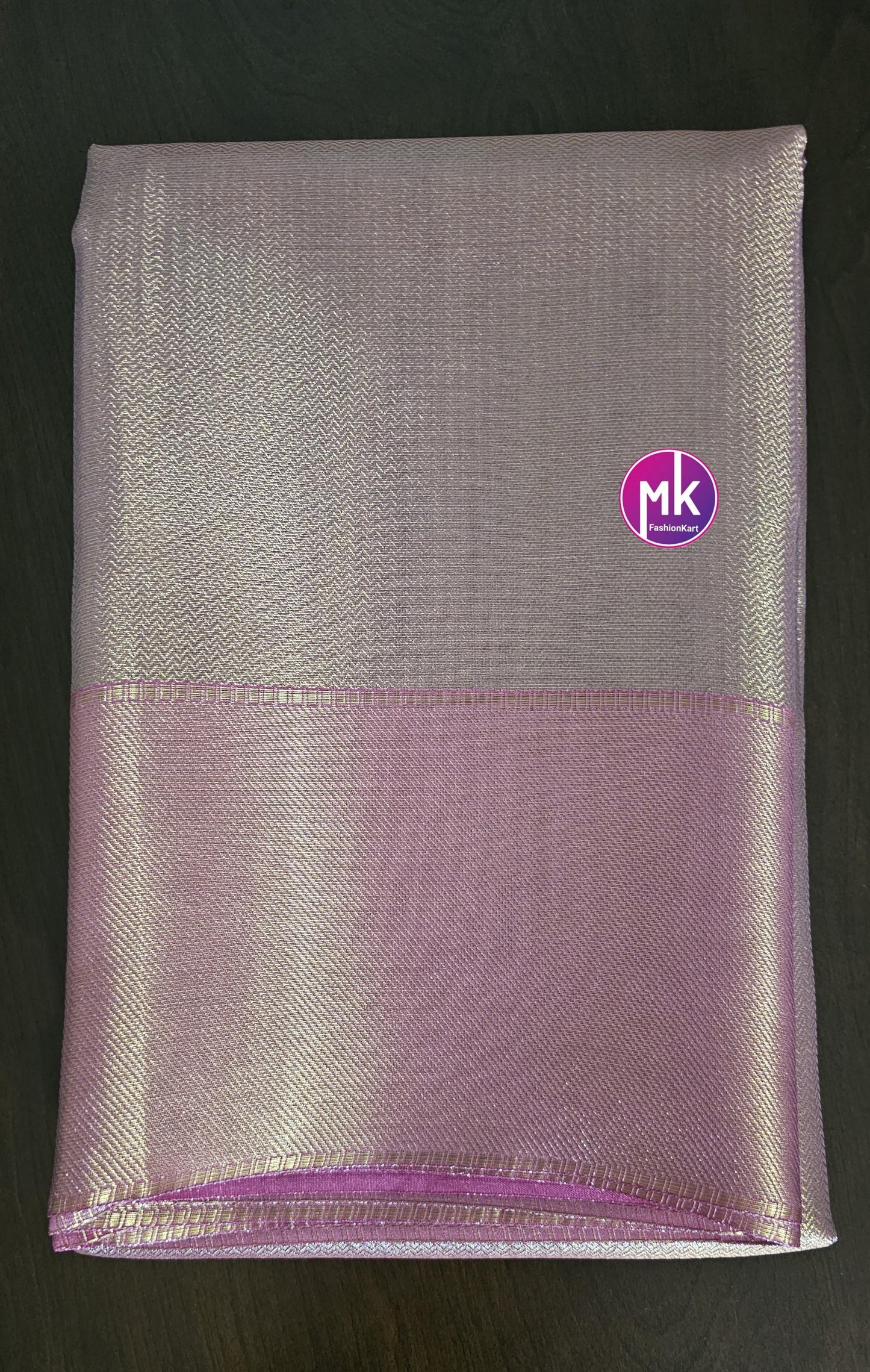 Celebrity Style (Jyothika Ma'am Inspired) Banarasi Fancy Tissue Soft Silk Saree w running blouse (unstitched) - Dual Shade Gold Pink Saree