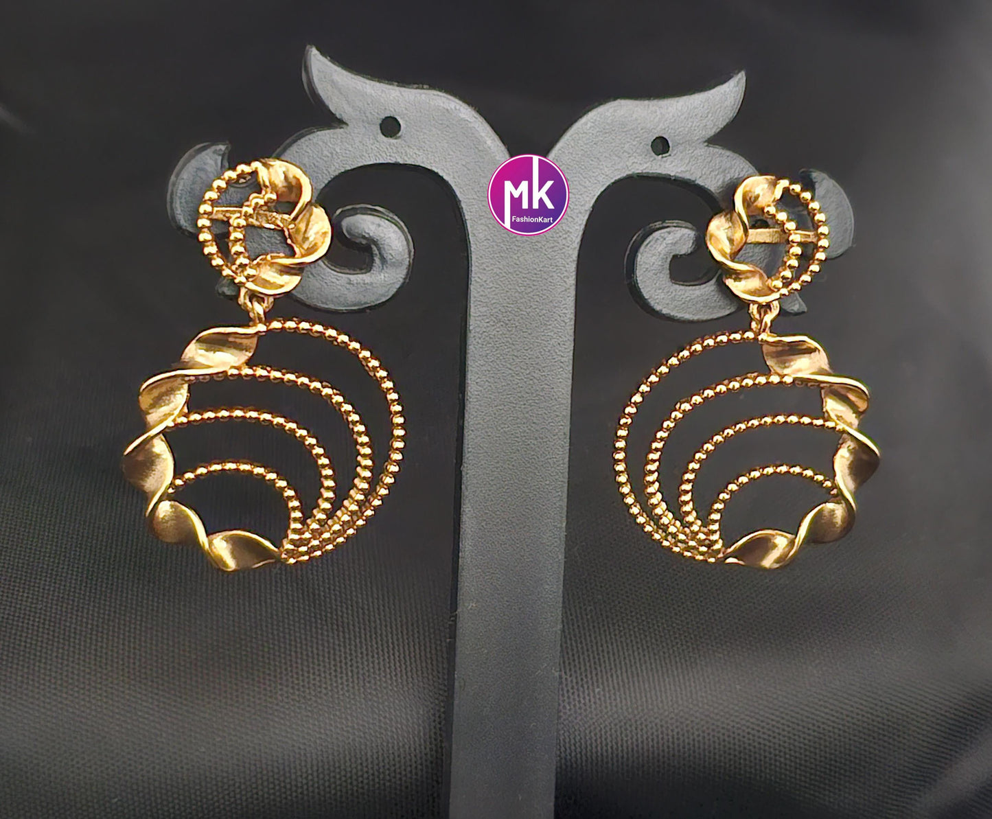 Beautiful Gold finish Trendy Earrings - MK Fashionkart - Fashion Jewelry