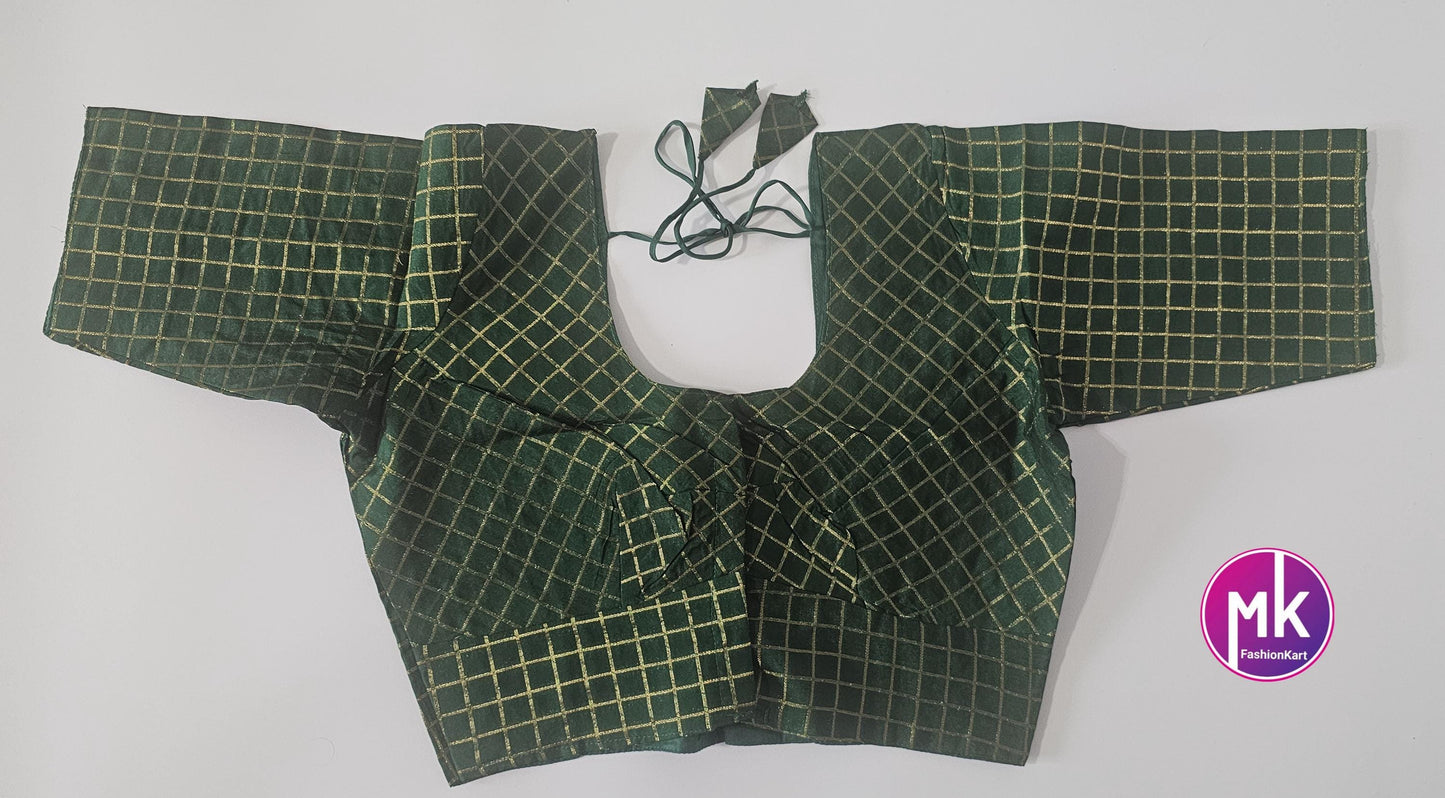 Readymade Saree/Lehenga Blouse - Vibrant colors Koral Silk blouse w lining - Silk base blouse - Size 36", 38", 40", 42" - MK Fashionkart