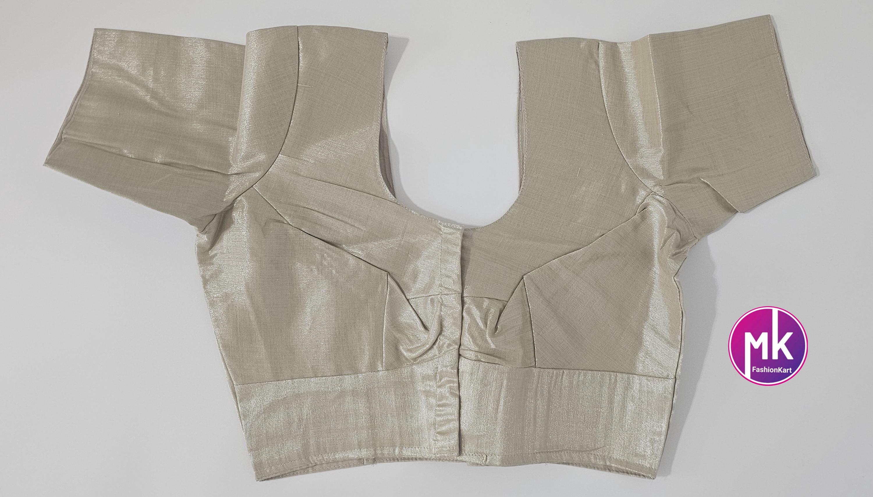 Readymade Saree Blouse/Lehenga Blouse (BATCH 1) - Vibrant colors Shiny Silk base blouse with lining - Size 38" -MK Fashionkart