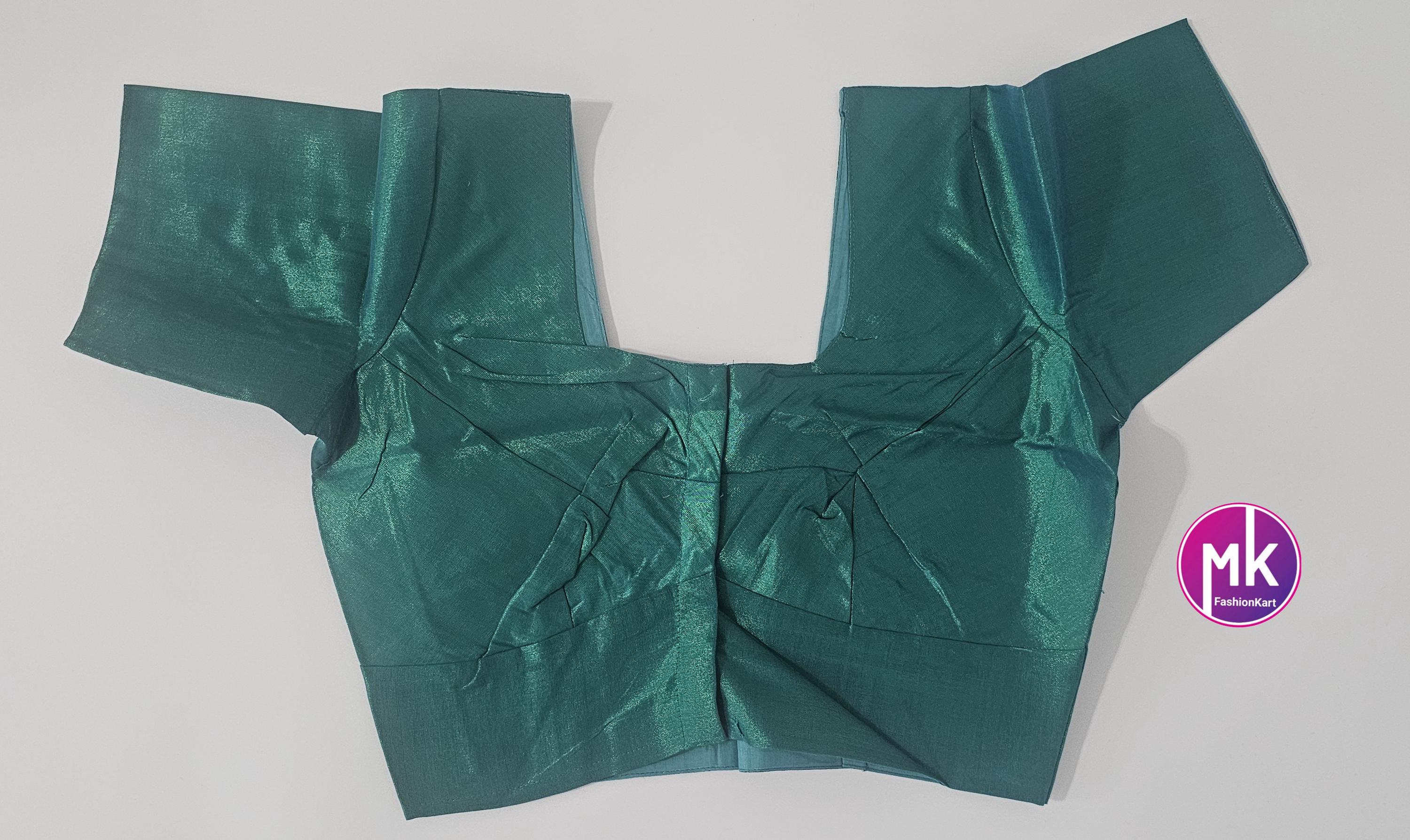 Readymade Saree Blouse/Lehenga Blouse (BATCH 1) - Vibrant colors Shiny Silk base blouse with lining - Size 38" -MK Fashionkart