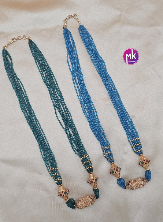 Crystal bead multi-strand long trendy chain - Long chain - Fashion Jewelry - MK Fashionkart