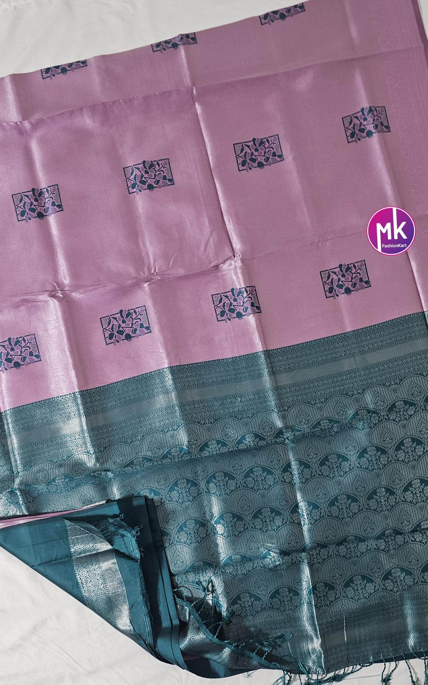 Vibrant Color Fancy Art Silk Saree - Exclusive Fancy art kanchipuram designs Sarees - Saree w running blouse -  MK Fashionkart