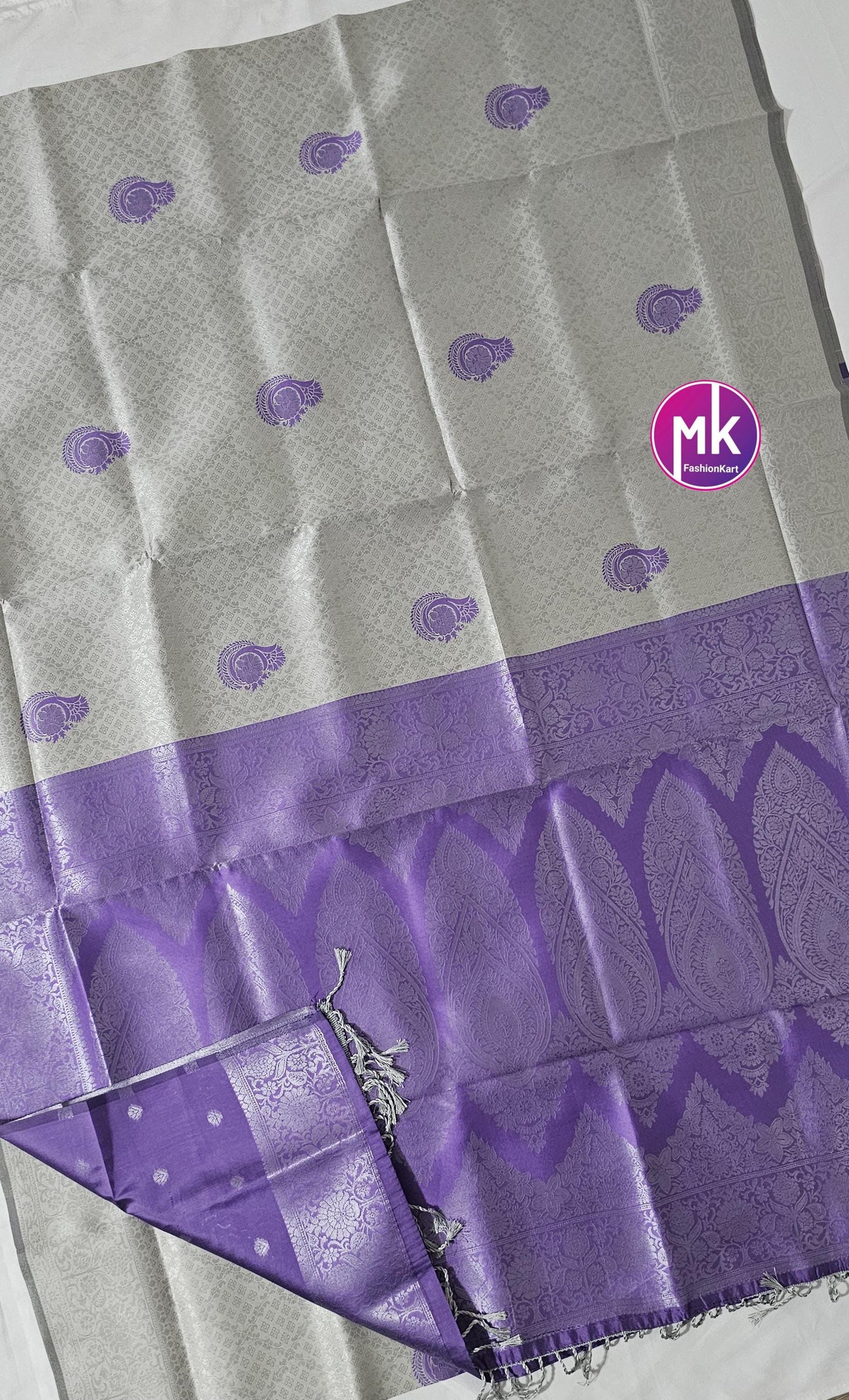 Vibrant Color Fancy Art Silk Saree - Exclusive Fancy art kanchipuram designs Sarees - Saree w running blouse -  MK Fashionkart