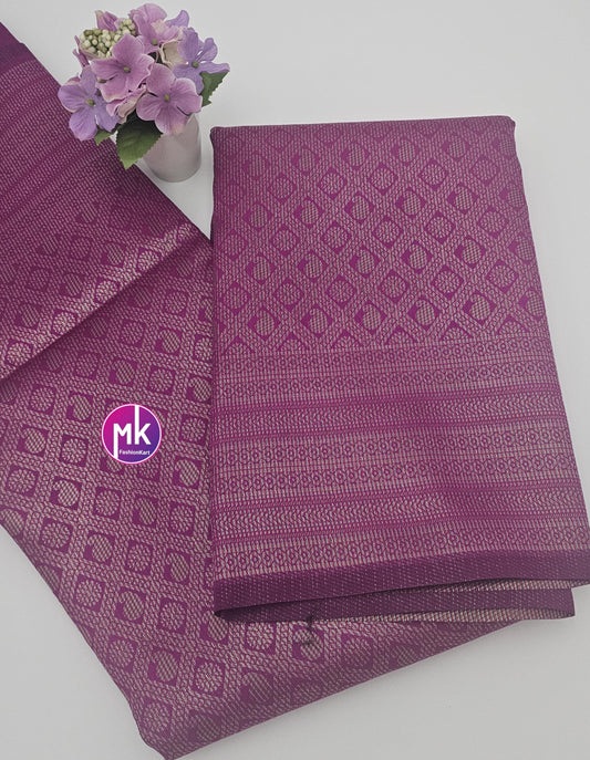 Fancy Art Silk Sarees with Running blouse - Saree with running blouse - Partywear Saree - MK Fashionkart