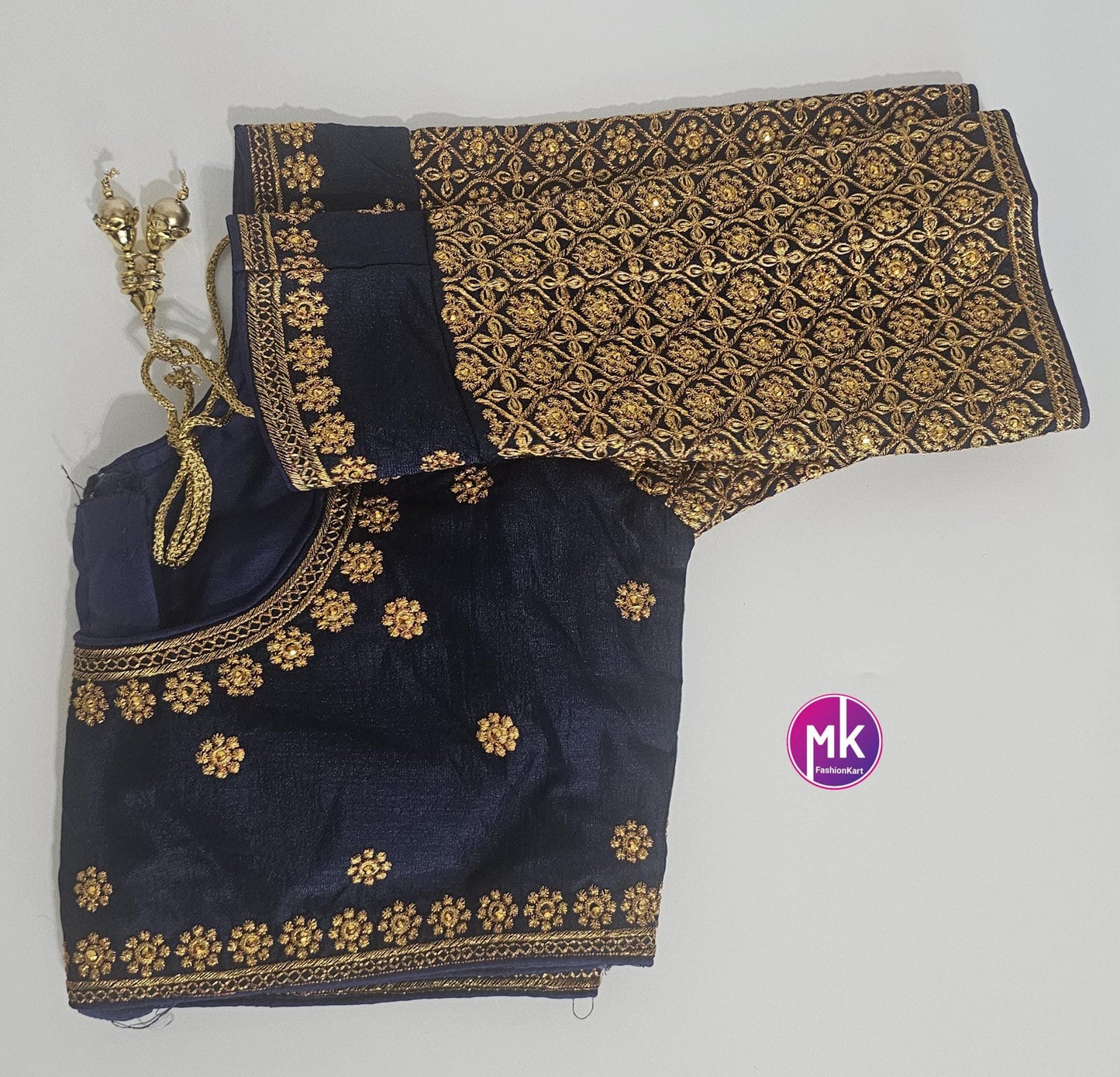Readymade Saree Blouse - Silk base Embroidery Blouses for Saree/Lehenga - Size 38" and 40" - MK Fashionkart