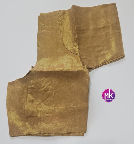 Readymade Saree Blouse/Lehenga Blouse (BATCH 1) - Vibrant colors Tissue Silk base blouse with lining - Size 36" -MK Fashionkart