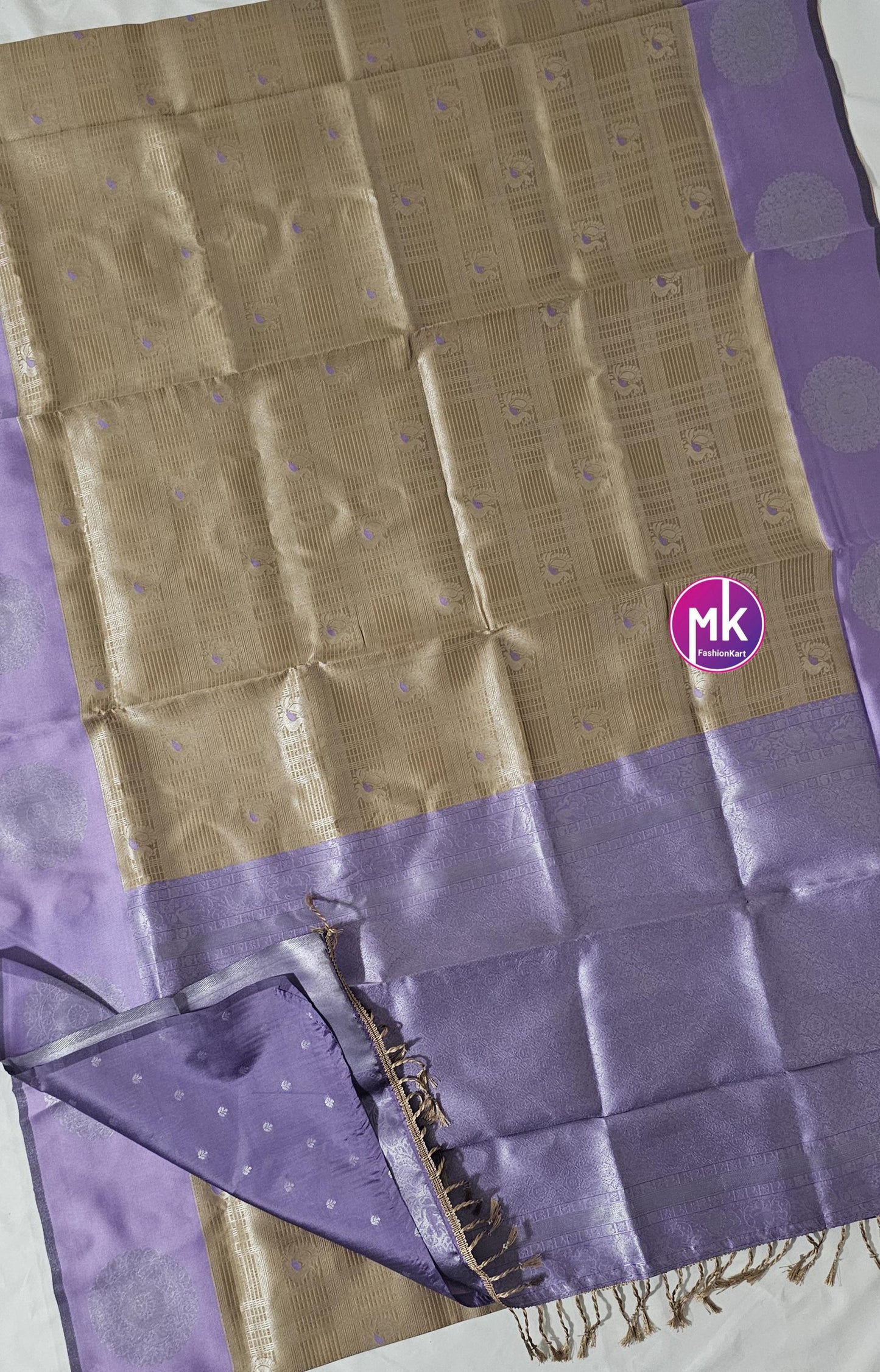 Vibrant Color Fancy Art Silk Saree - Exclusive Fancy art kanchipuram designs Sarees - Saree w running blouse -  MK Fashionkart