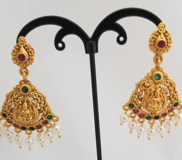 Partywear Matte finish with AD stones Earrings Jhumki Jhumka Earrings for Women and Girls