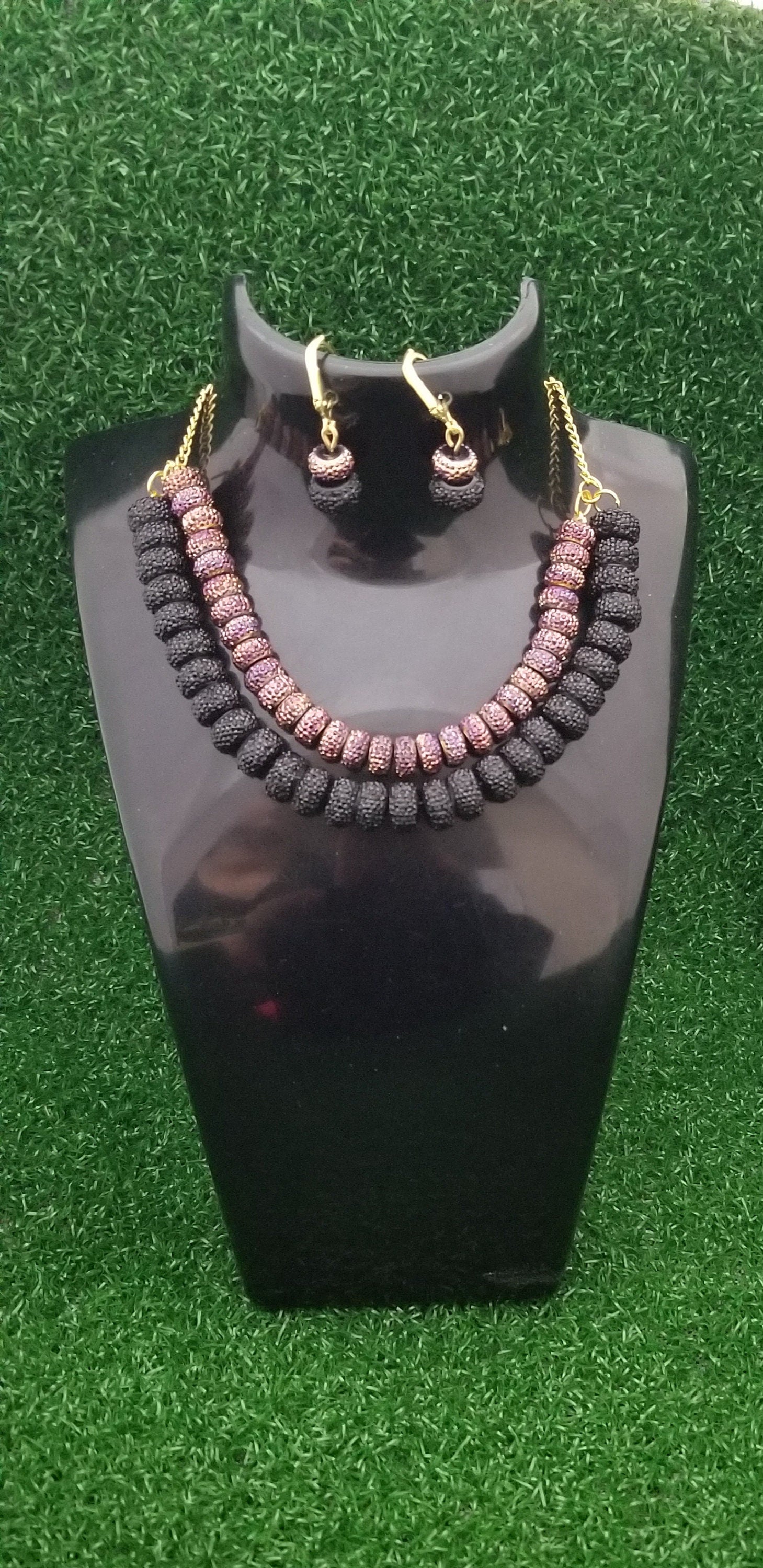 Fashion Beads Double layer Necklace
