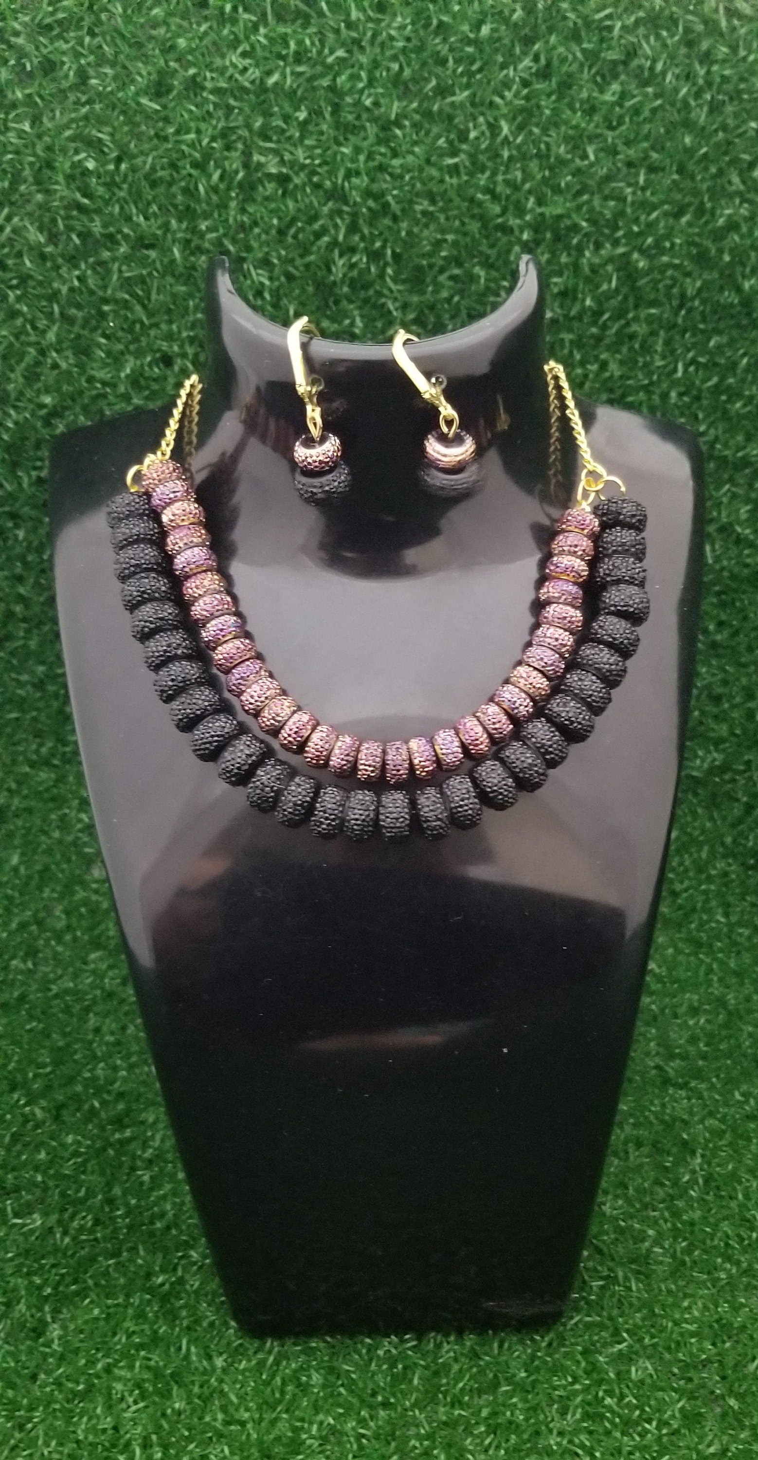 Fashion Beads Double layer Necklace