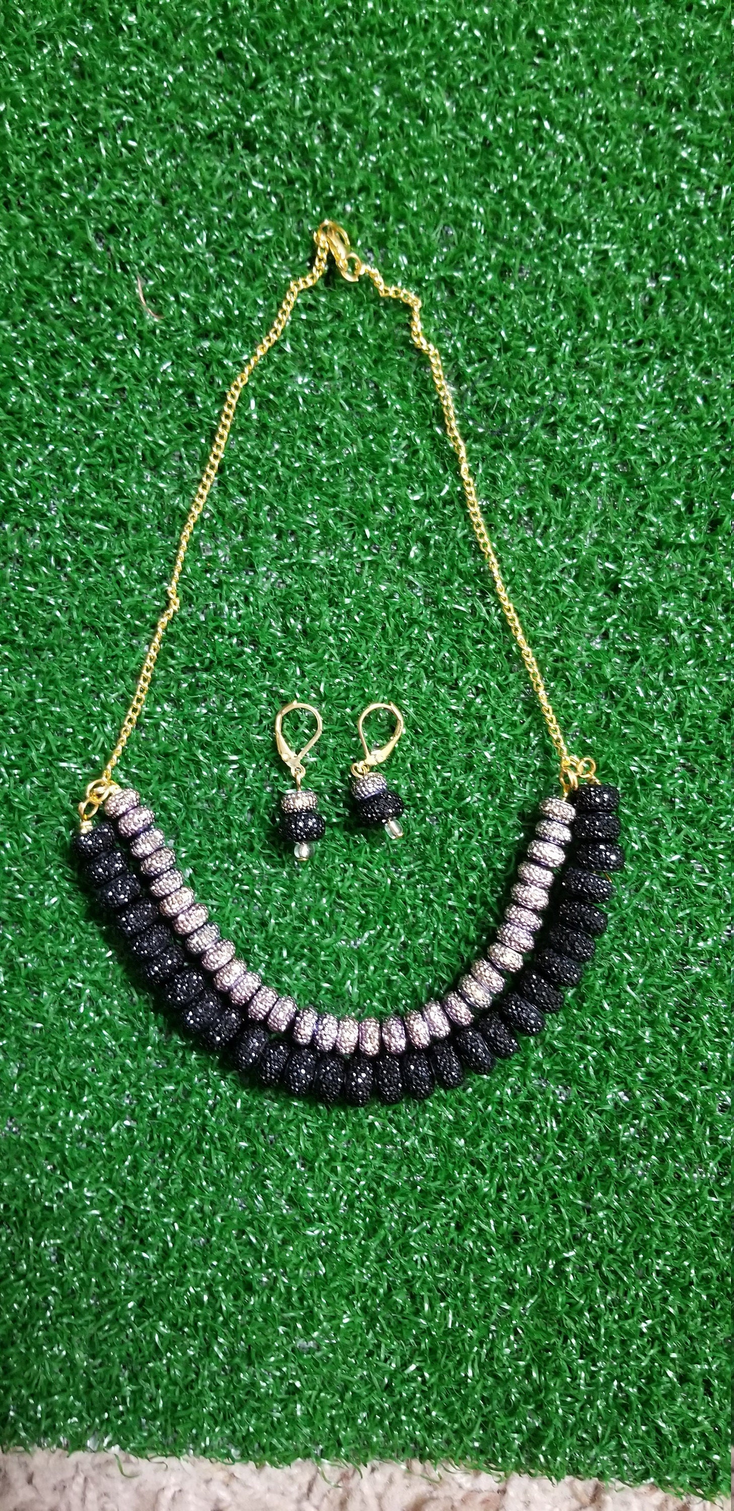 Fashion Beads Double layer Necklace