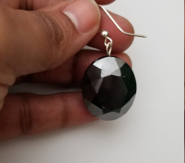 Glass Bead Chain with matching Earrings