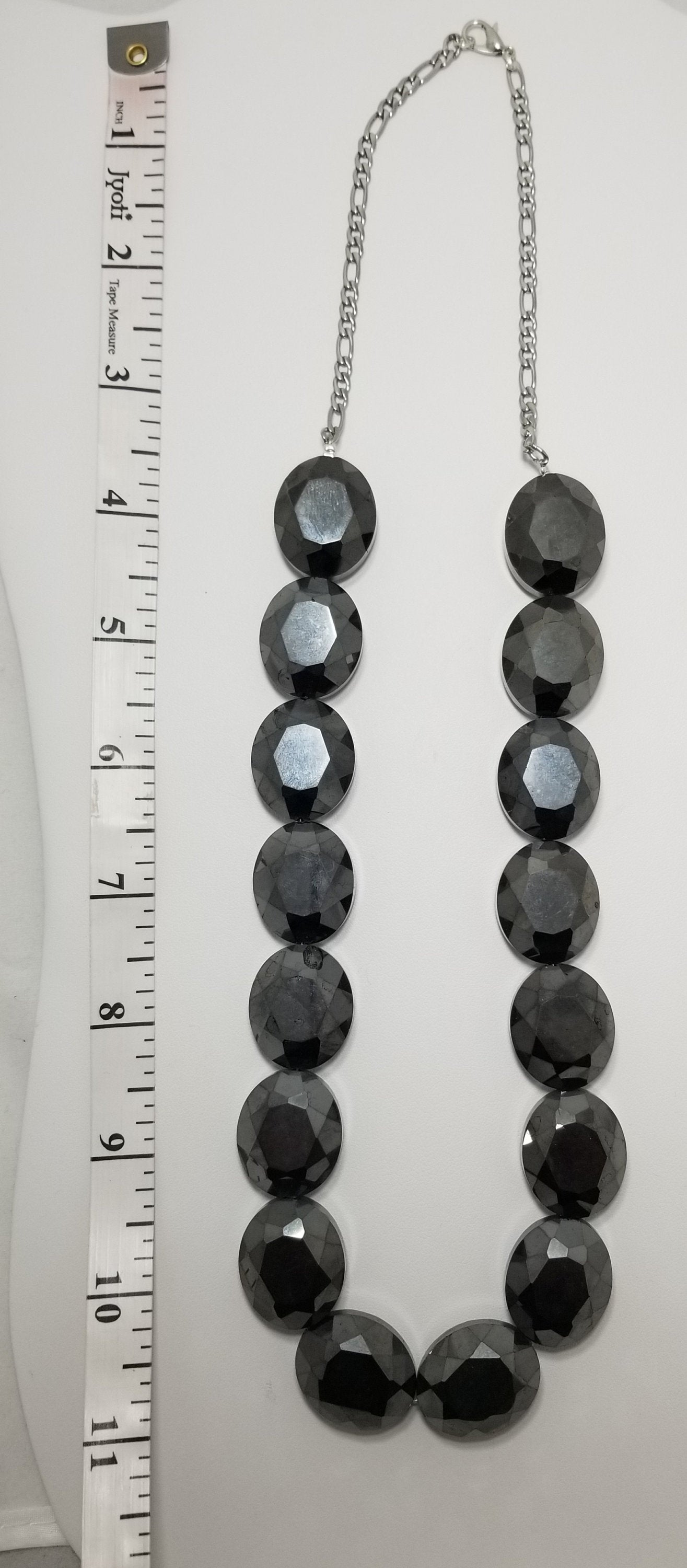 Glass Bead Chain with matching Earrings