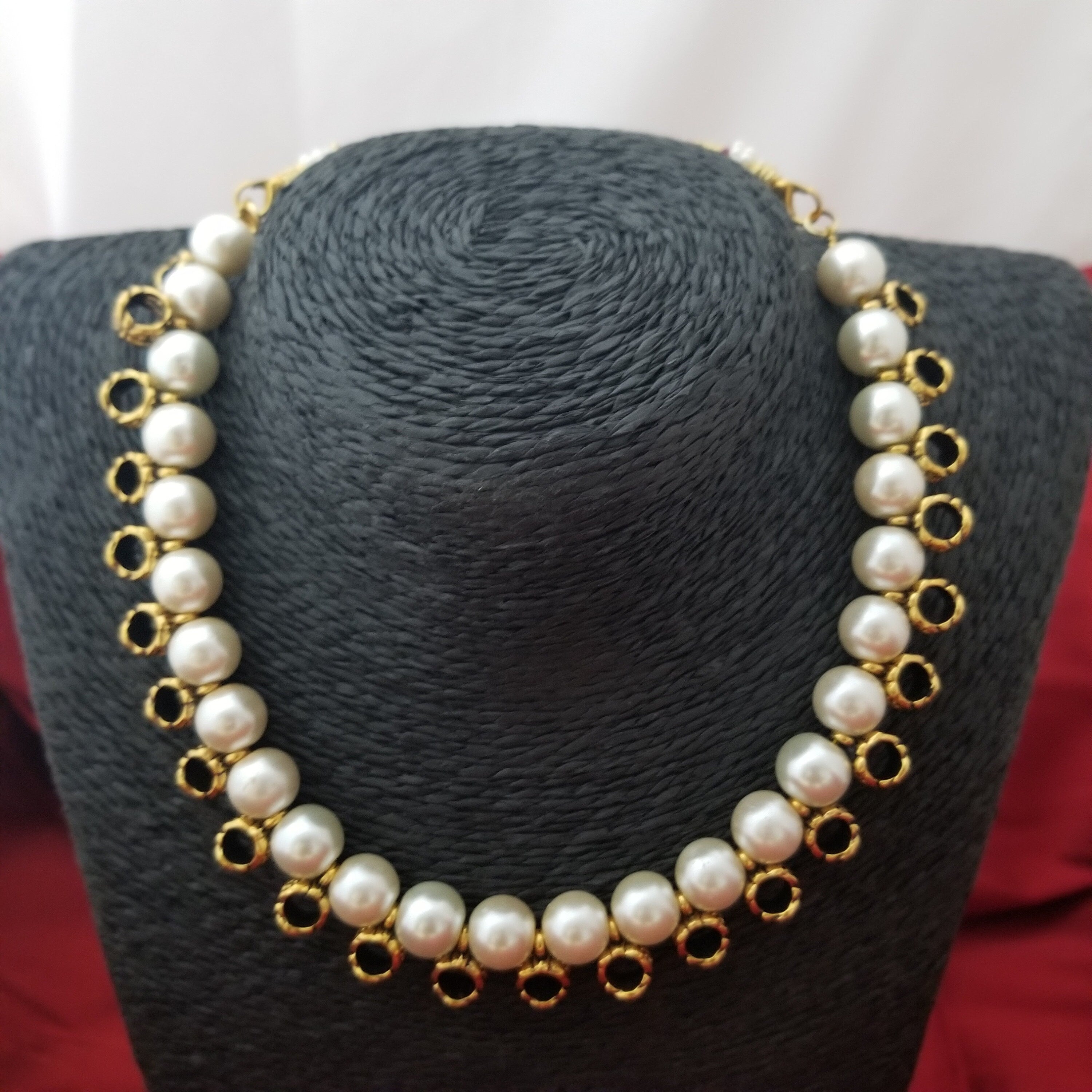 Pearl with Antique bead Necklace