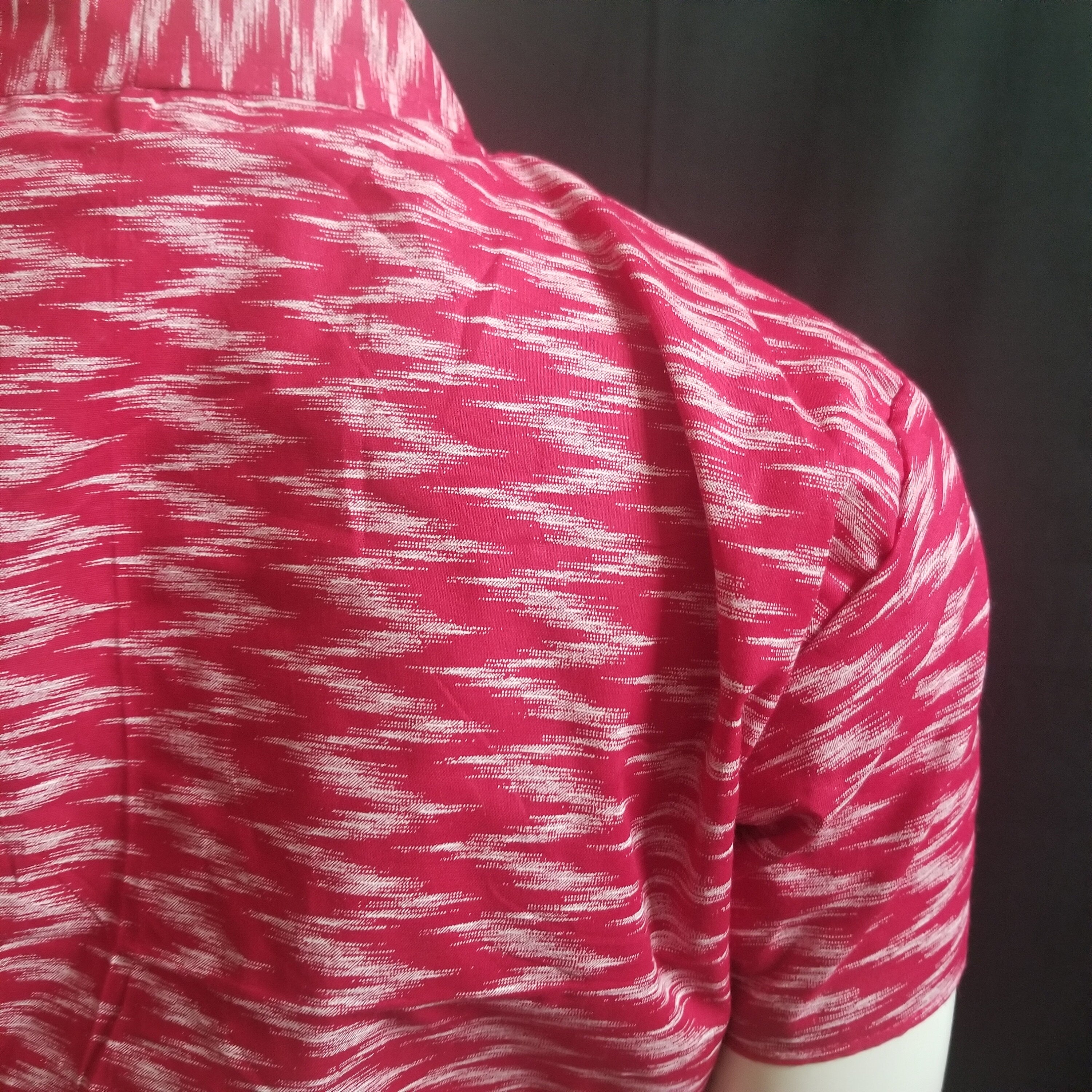 Readymade Saree Blouse - Pink color collar Blouse - Princess cut with padded  - size 40" (can alter 36" to 44")