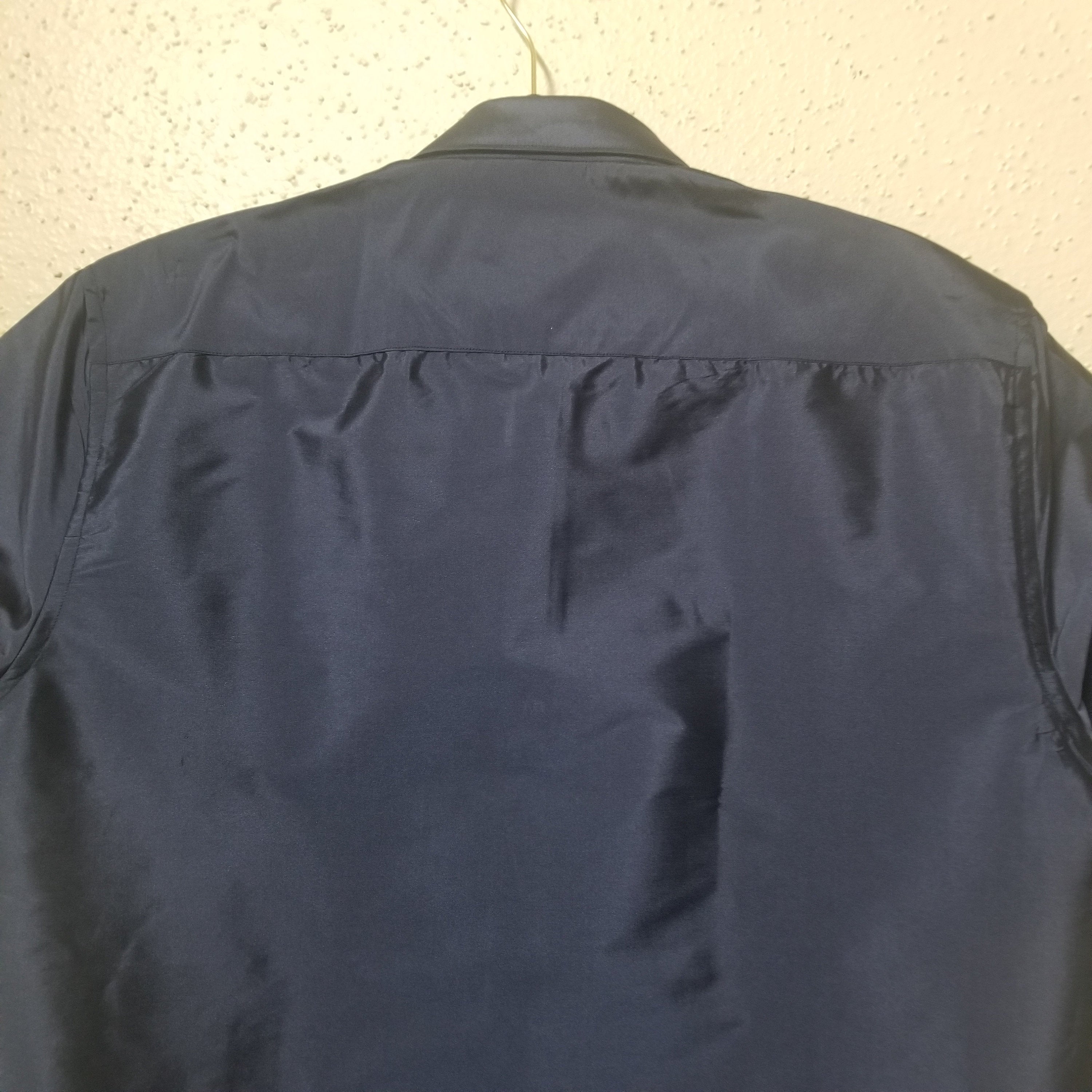 Men's Silk Shirt - Half Hand - Dark Blue Color - Size 42 - XL Size - Partywear Shirt - Indian Dresses