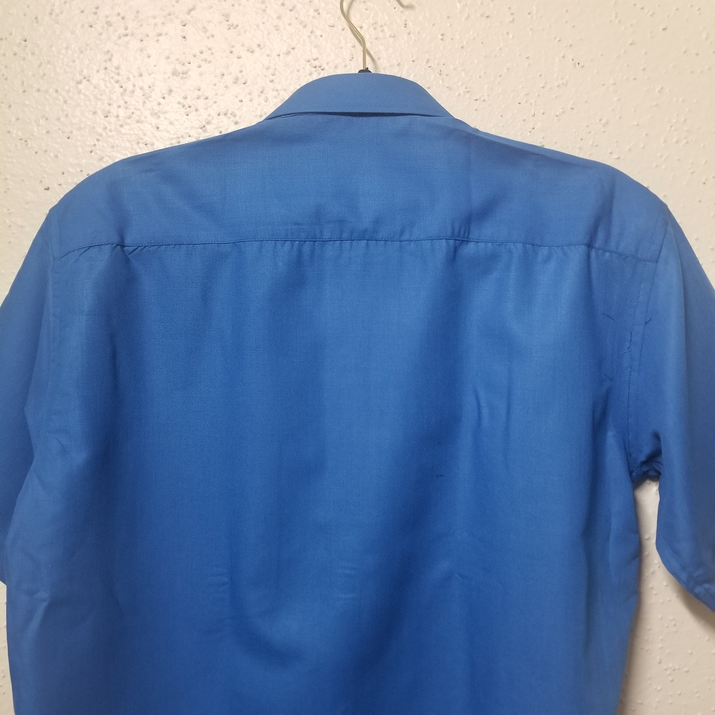Men's Silk Cotton Shirt - Half Hand - Peacock Blue Color - Size 40 - L Size - Partywear Shirt - Indian Dresses