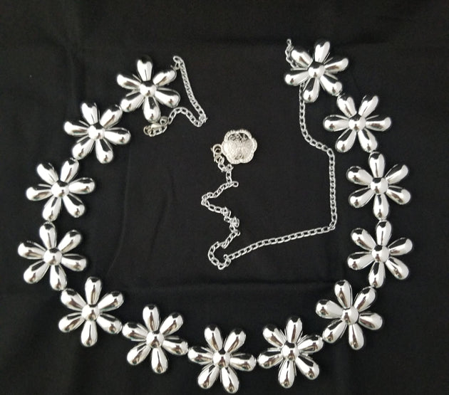 Flower Type Acrylic bead Hip belt with adjustable hook - Hip belt - Lehenga belt - Saree Belt