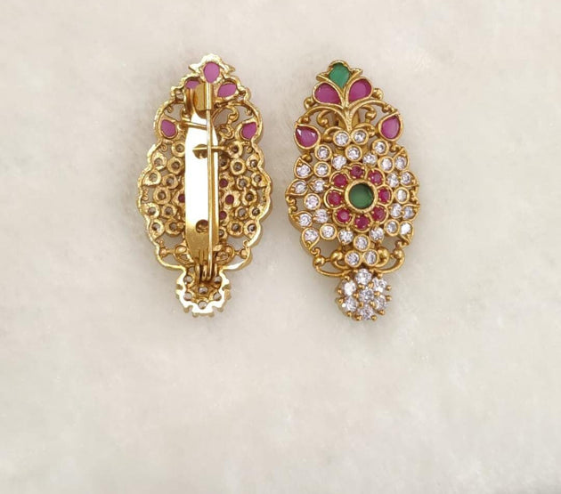 Premium Quality AD stone Multi-color Saree/Lehenga/Dress Pin